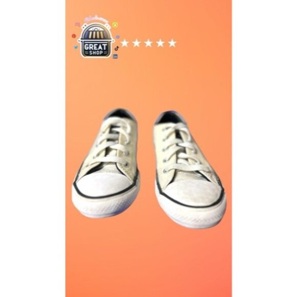 CONVERSE All Star Glitter Chuck Taylor Shoes Silver/White Size 1 / 32 - Picture 1 of 13